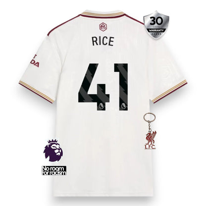 Arsenal Third Jersey 2025/26 - Rice #41